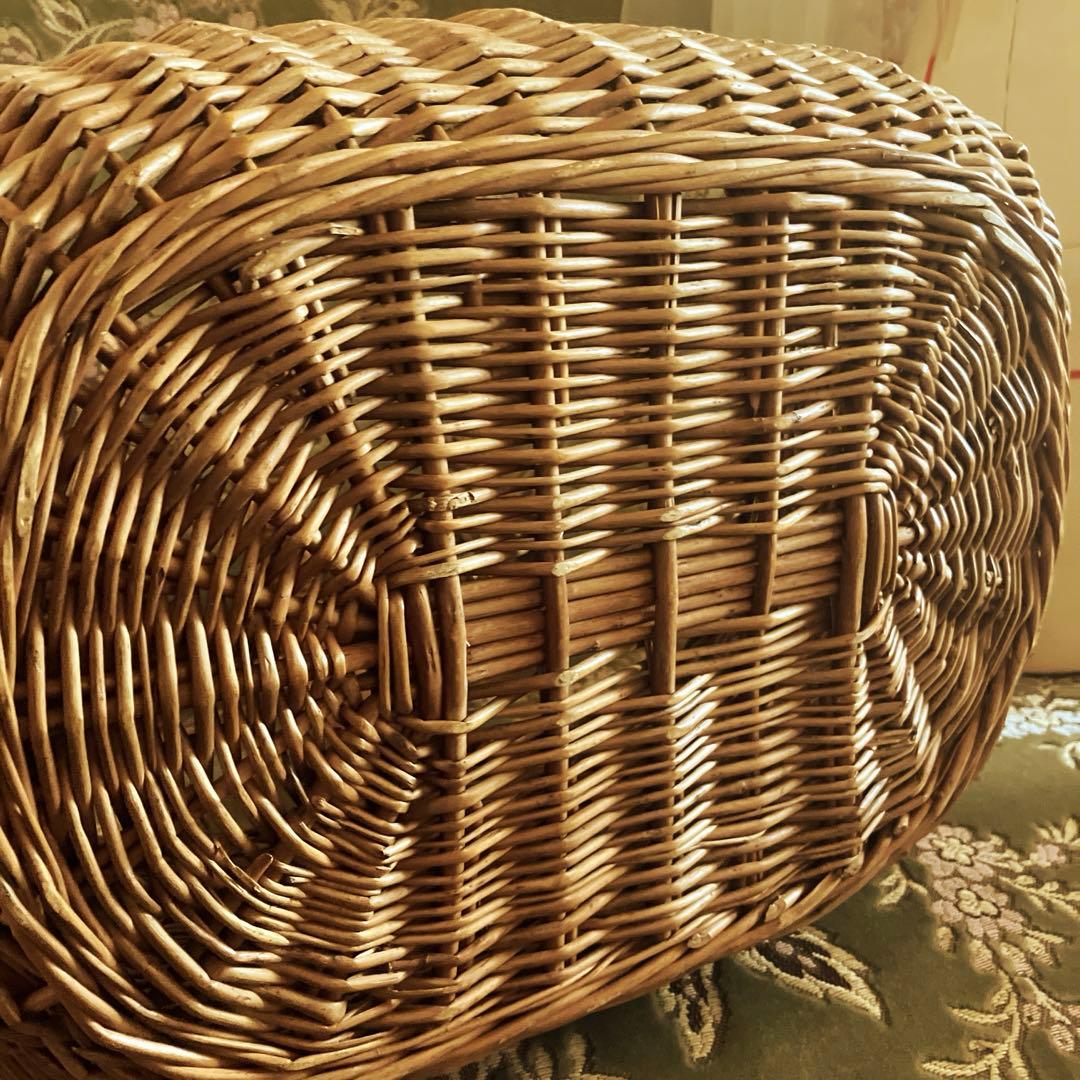 お取り置きフランスアンティークパニエ　フランスアンティークバスケット　カゴ