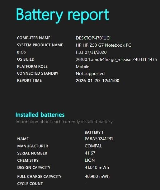 美品 HP 250 G7 i5 10世代 SSD256GB DVDマルチ 15型