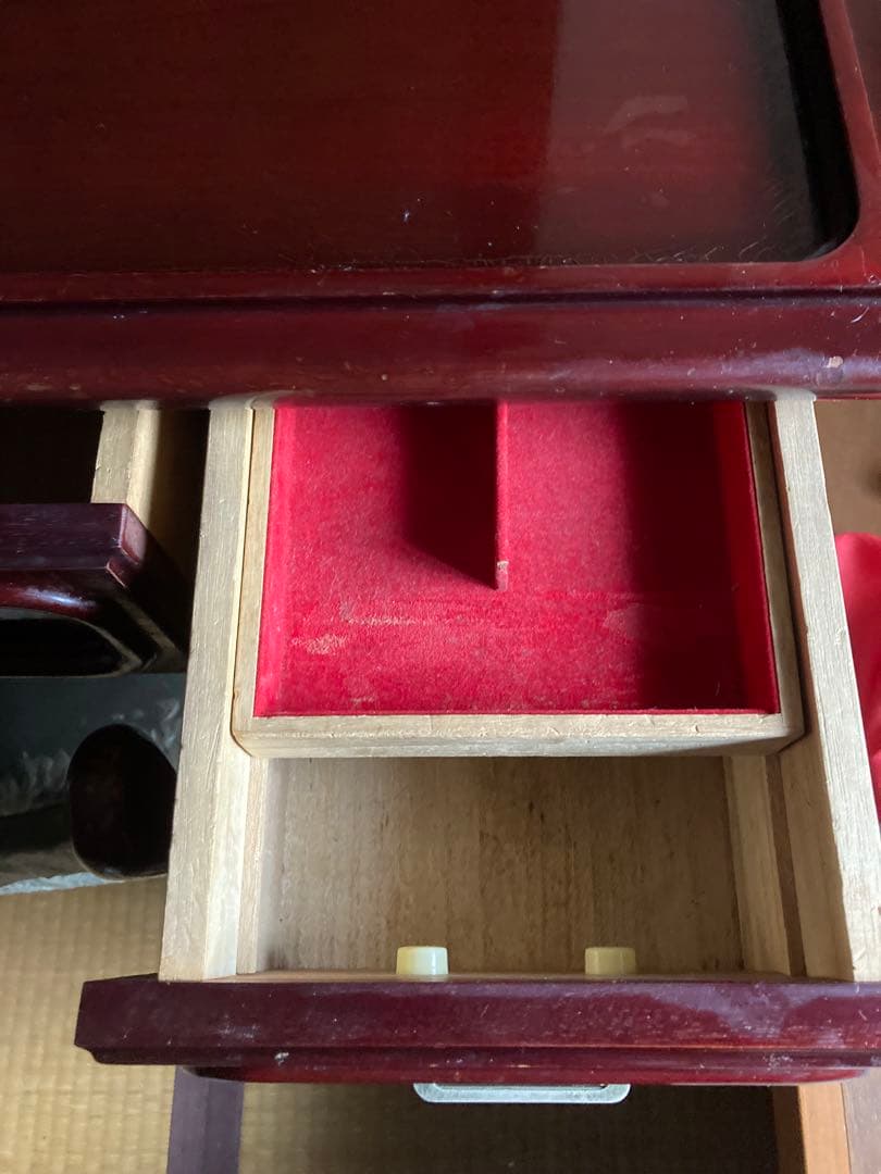 UEDA ダークレッドブラウン ドレッサー　鏡台　アンティーク家具　ヴィンテージ