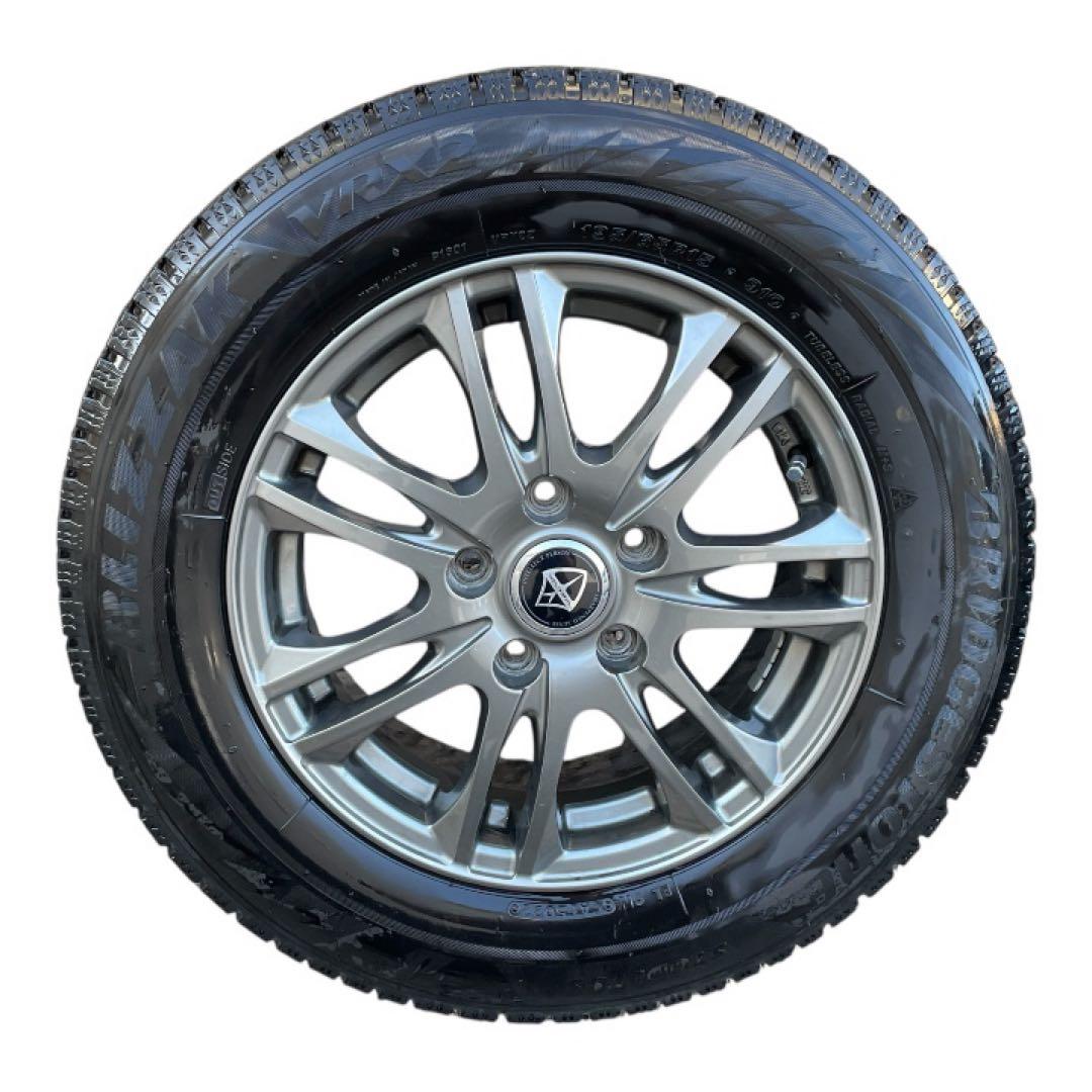 美品　スタッドレスタイヤ4本セット　VRX2 wedsアルミ195/65R15