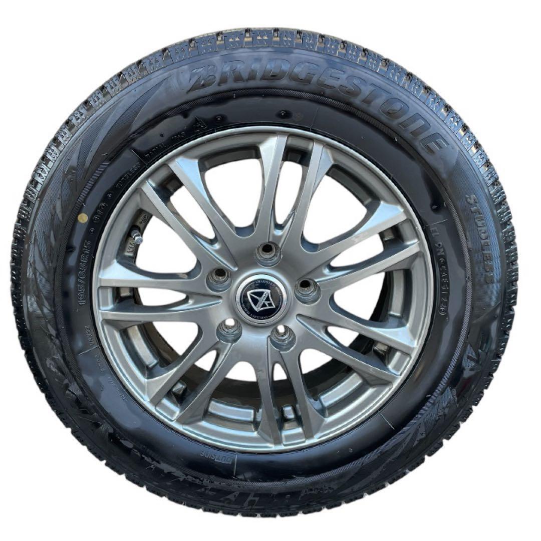 美品　スタッドレスタイヤ4本セット　VRX2 wedsアルミ195/65R15