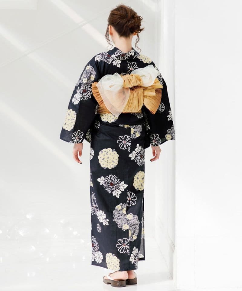 ♡Dita♡ 2025 浴衣5点セット【藍紺地に和調古典】新品未使用