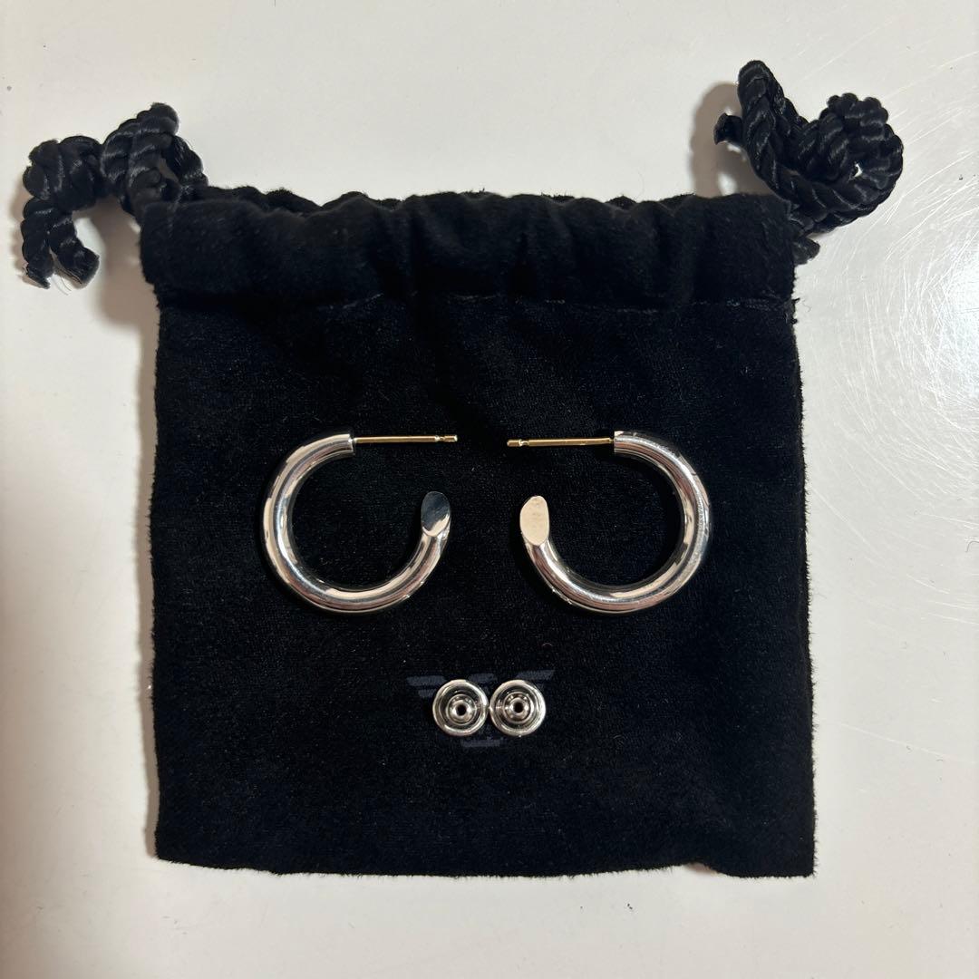 CAREERING キャリアリング 501 フープピアス SV925 18金