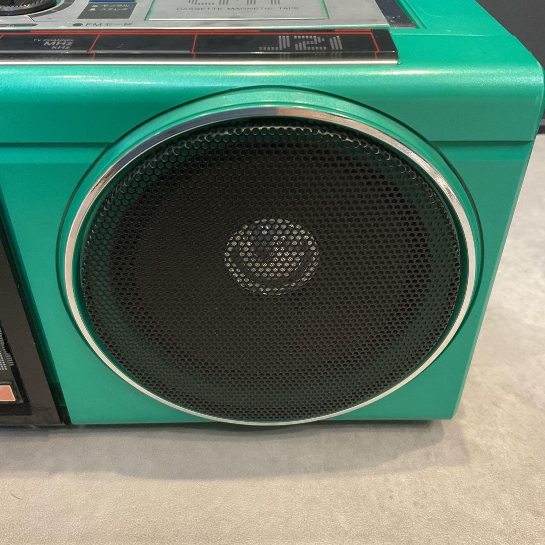 【美品】AIWA CS-J21 ステレオラジオカセットレコーダー