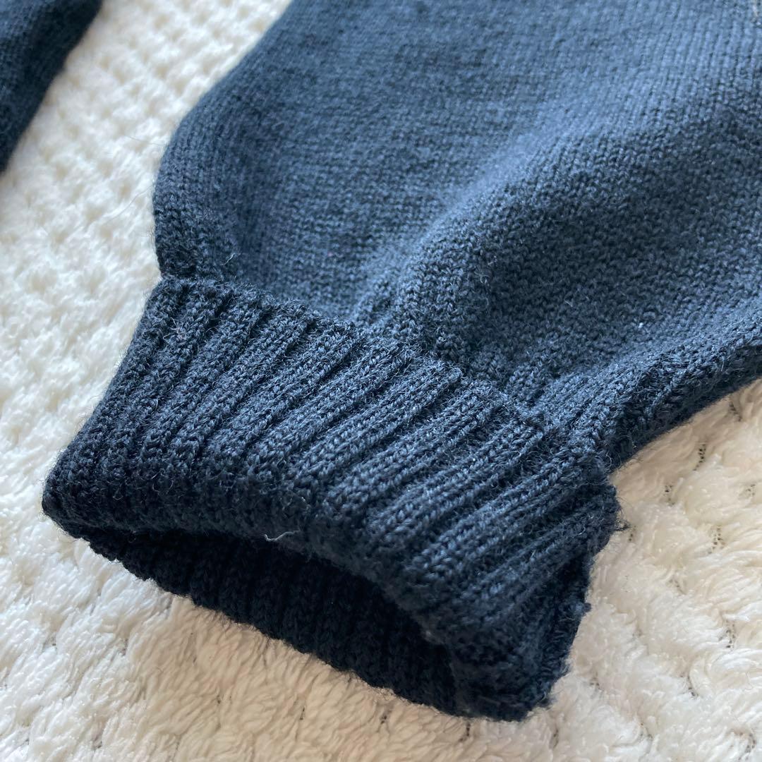 希少 XL 美品 70s USN ゴブセーター ニット 実物 海軍 モックネック