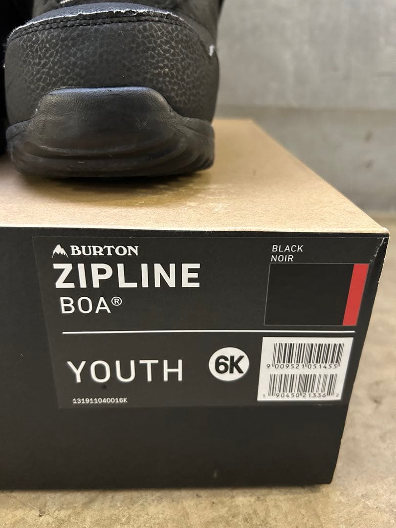24cm キッズ Burton ジップライン BOA スノーボードブーツ
