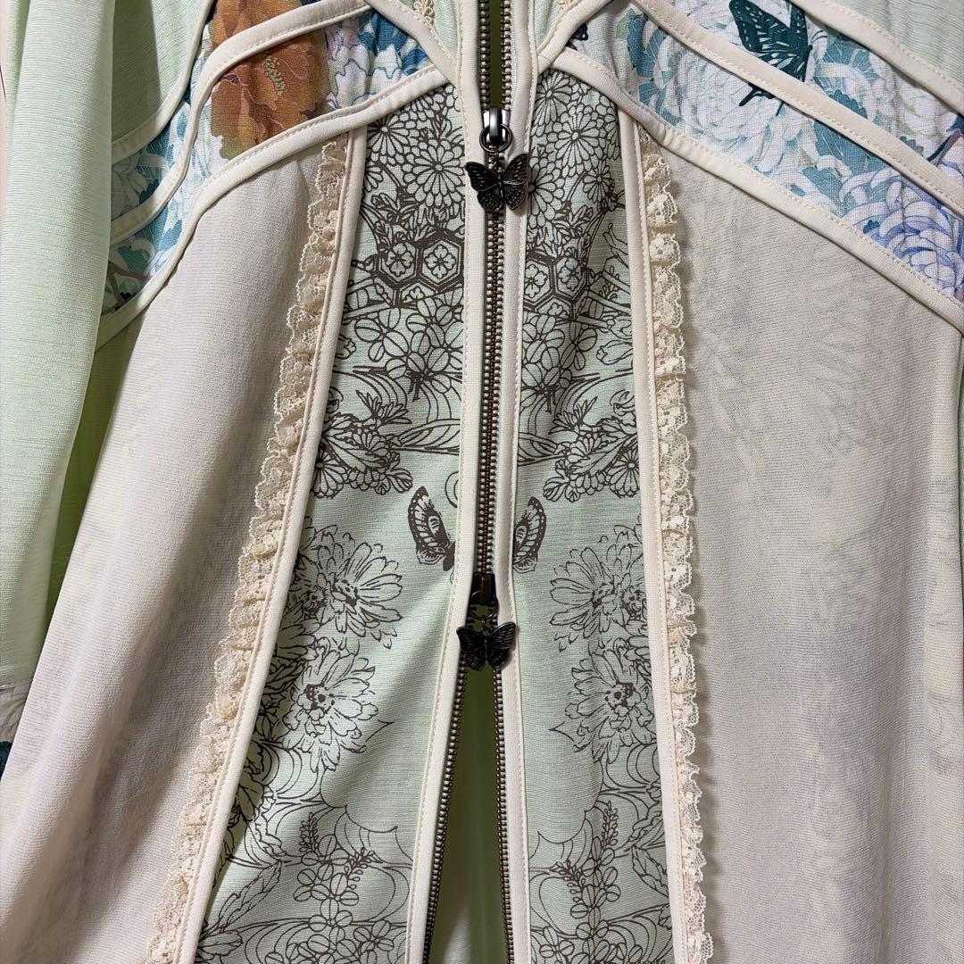 OZZ ONESTE 和チャイナワンピース ミントグリーン