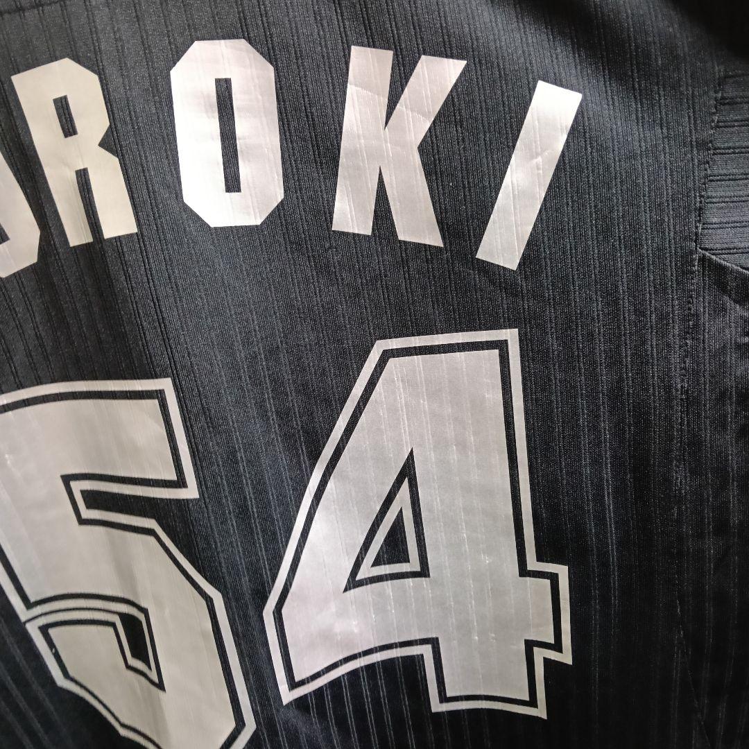 ⭐千葉ロッテ レジェンド・黒木知宏選手 プリントユニフォーム（ビジター／M）⭐