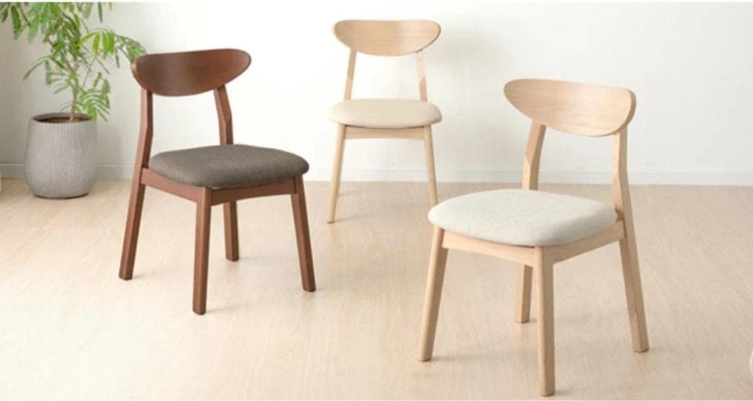 TG DC NTR　4脚　ダイニングチェア　ブラウン　カフェチェア