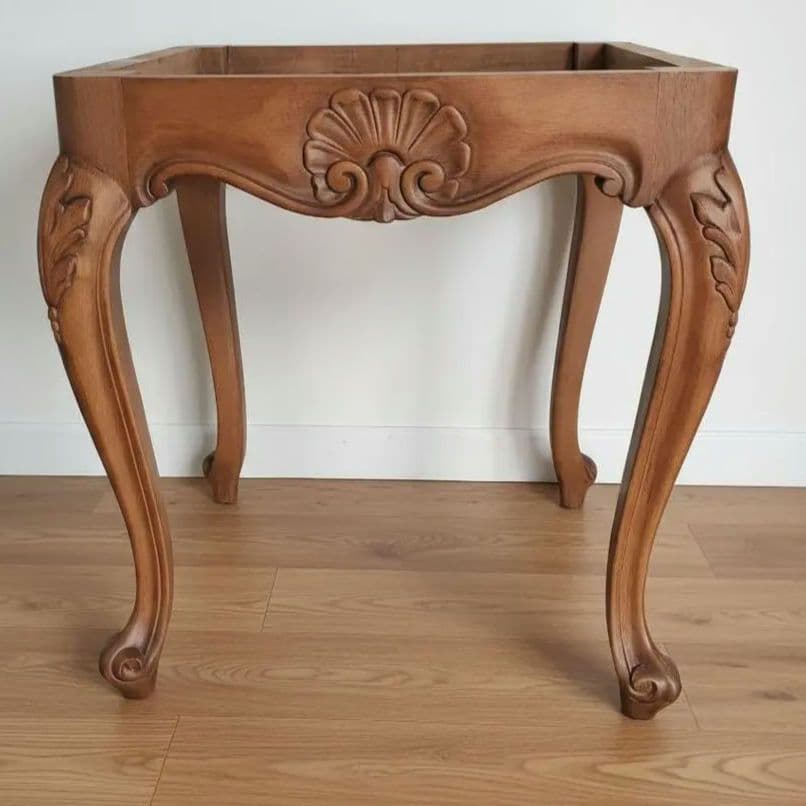 【訳あり】アンティーク 大理石調 猫脚コンソールテーブル サイドテーブル