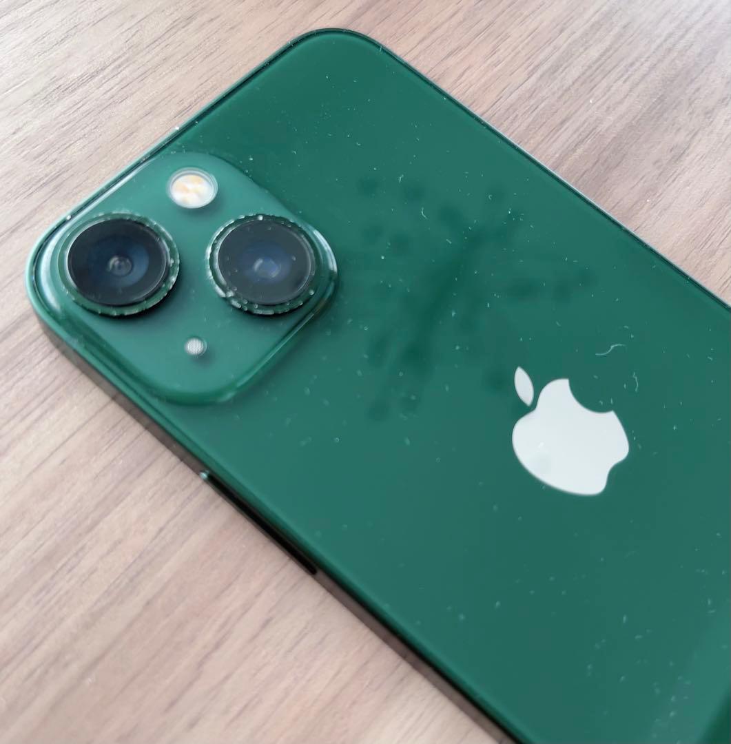 Apple iPhone 13 mini グリーン 本体 ケース付き　スマホ