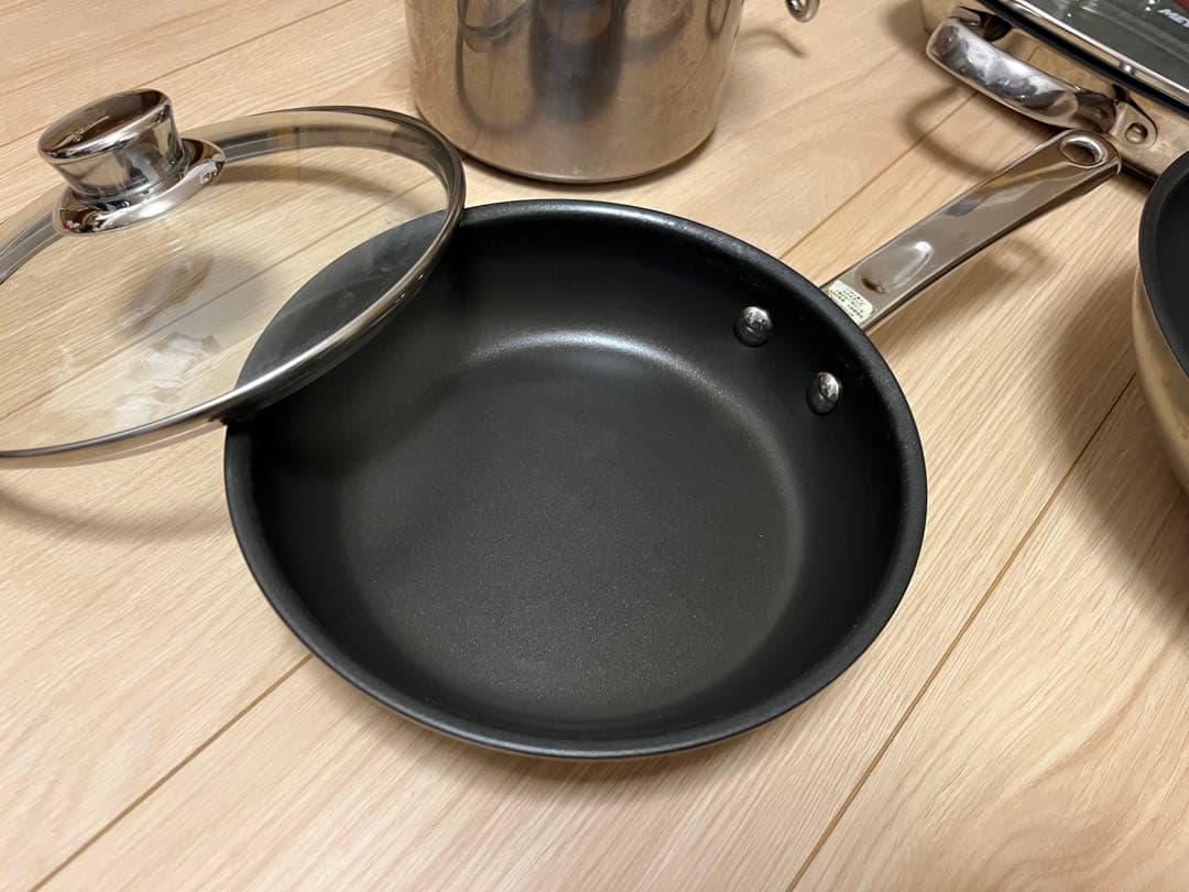 マイヤー調理器具マキシム　セット売りフライパン・鍋・ポット・グリルパン4点セット