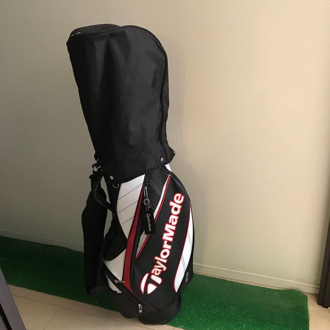 TaylorMade キャディバッグ 黒/白/赤
