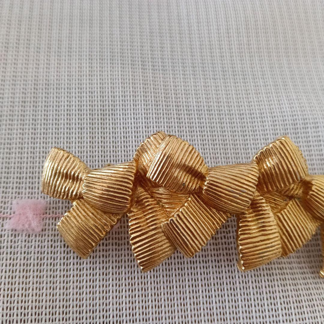 Christian Diorディオールゴールドバレッタ、ヴィンテージ