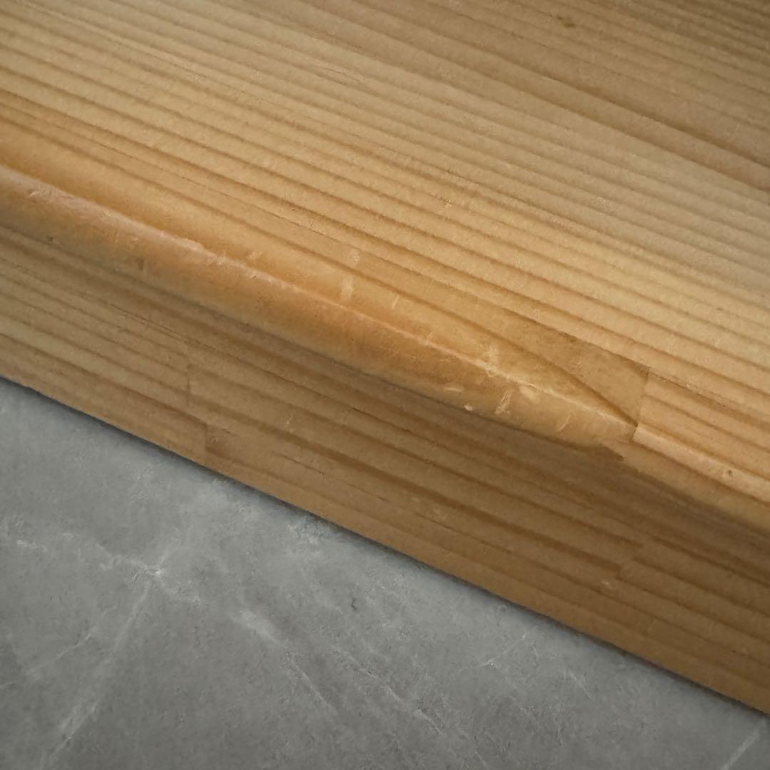 白木棚 （大）可動式 ブロック社 3段