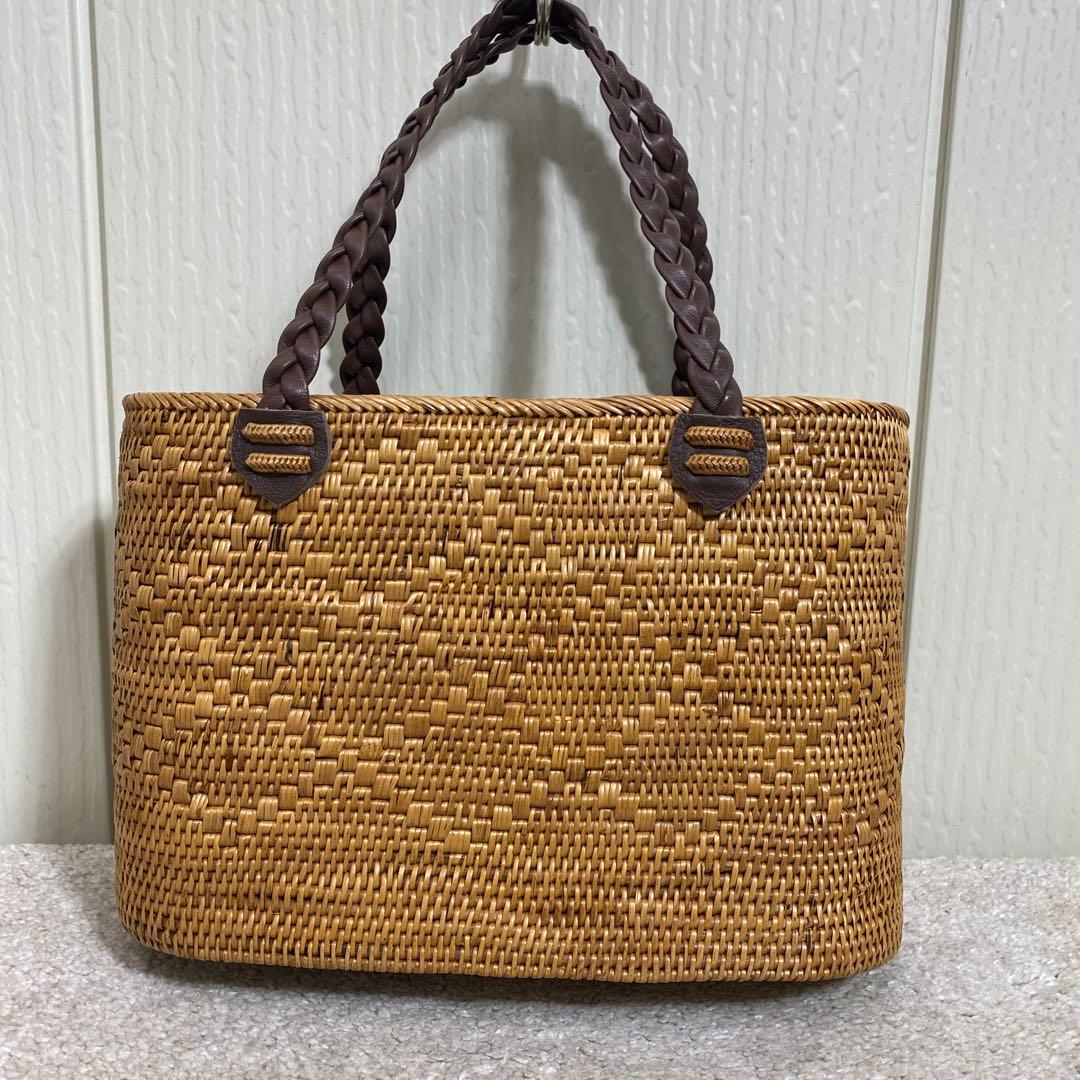 専用 24年製 AndYu アンドユウ　アタ製 カゴバッグ