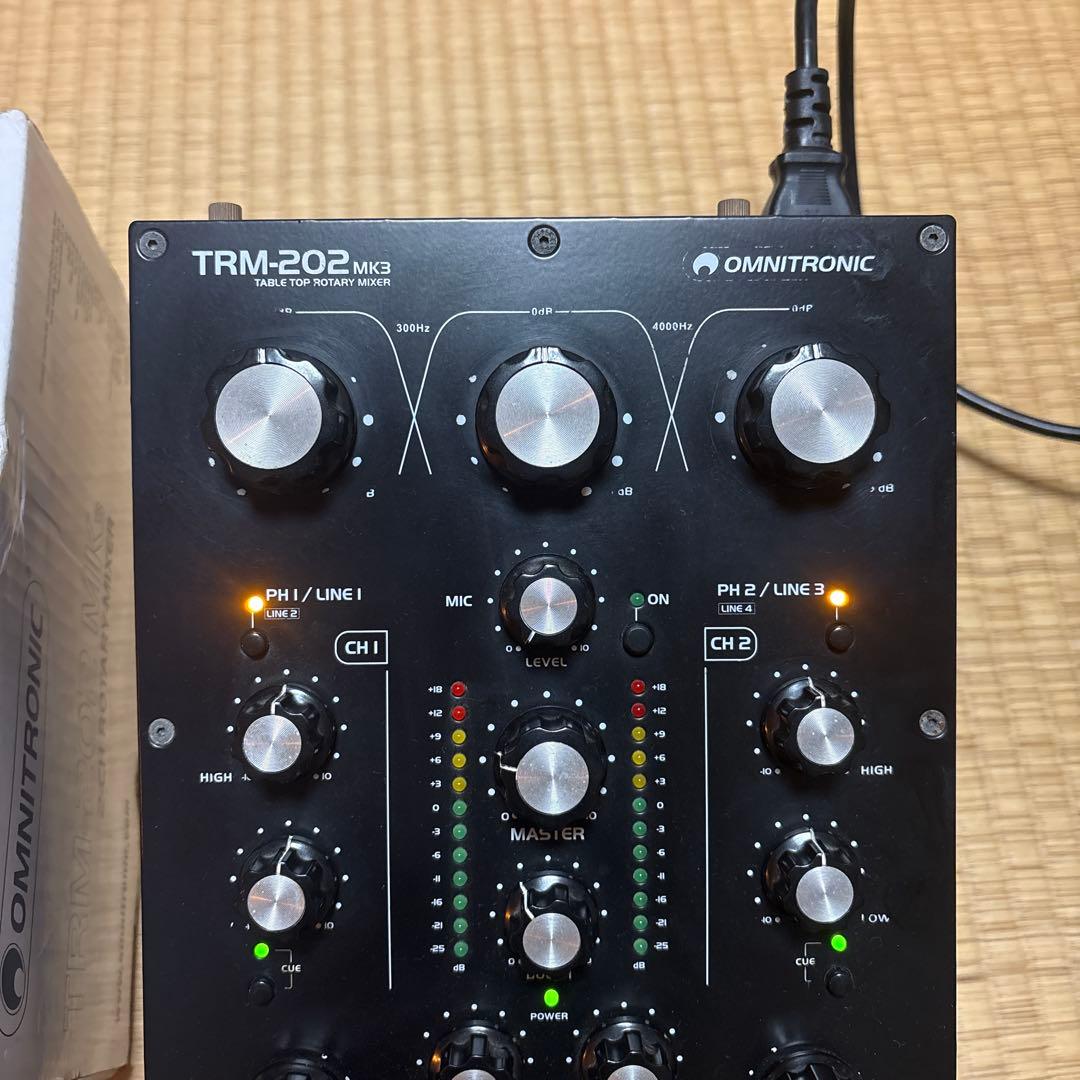 OMNITRONIC TRM-202 MK3 ロータリーミキサー