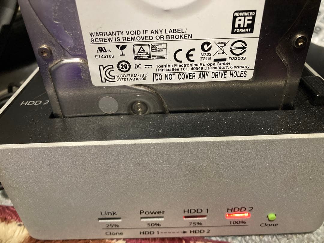 TOSHIBA DT01ABA300 3TB HDD 2台