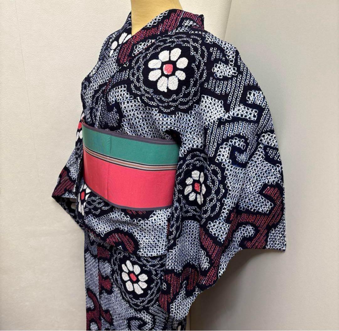 有松鳴海絞り 浴衣