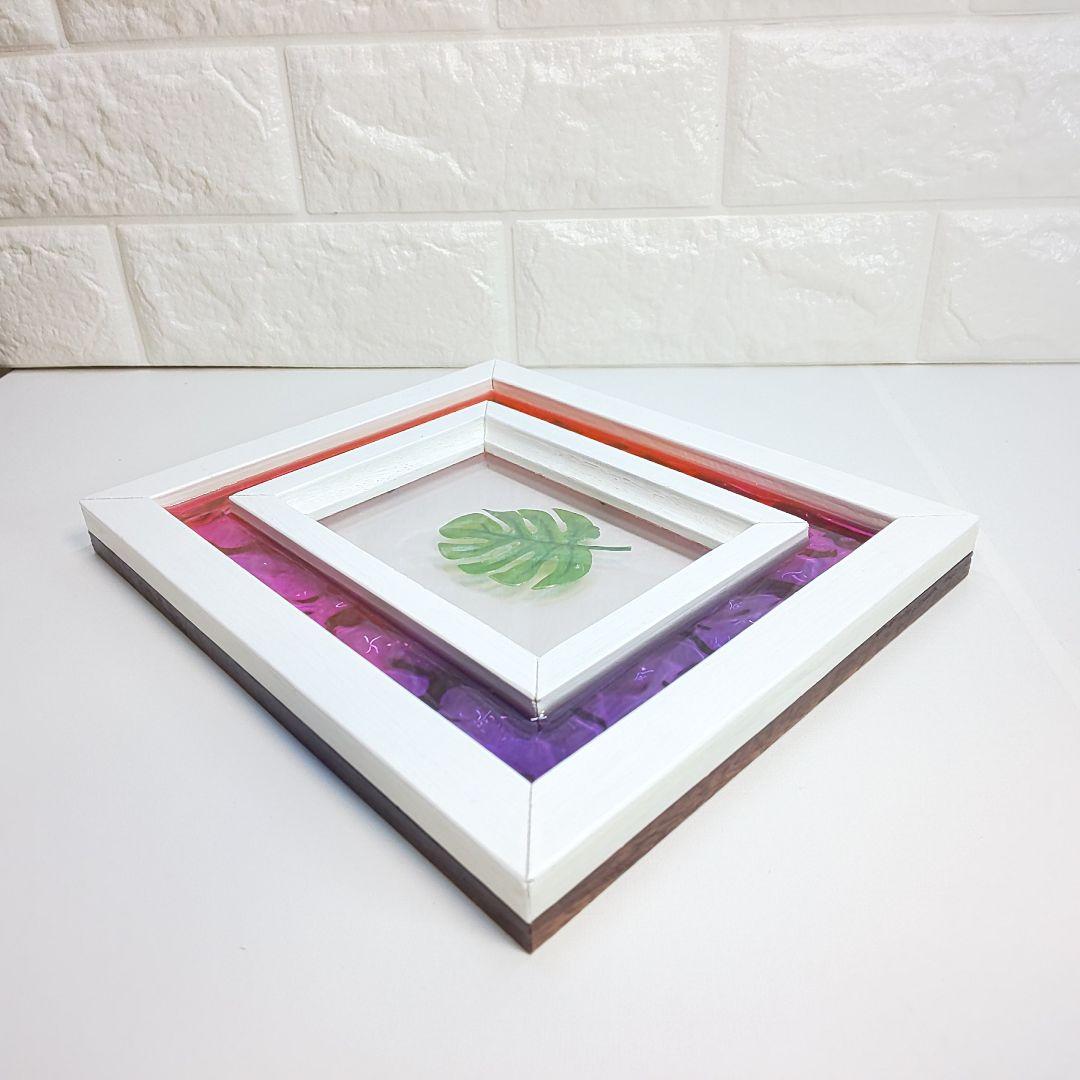 【1211】ウッドレジン　オーシャンアート　フォトフレーム　海レジン　インテリア