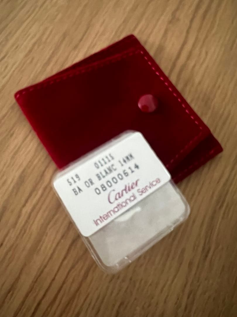 カルティエ　純正尾錠 シルバーカラー　14mm