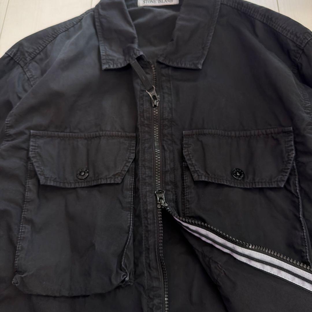 早い者勝ち！Stone  L ブラックガーメントダイシャツジャケット