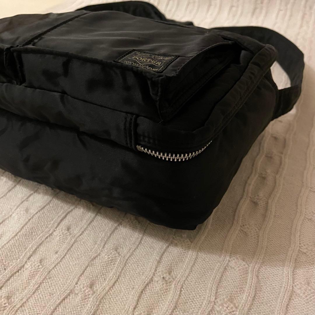 【美品✨】PORTER ポーター タンカー 2層 ショルダーバッグ ブラックXL