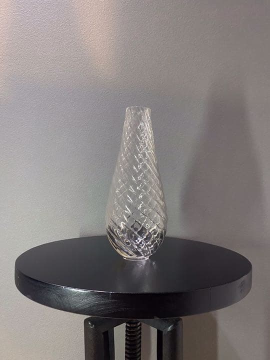 アンティーク ビンテージ ガラス 渦巻 40sシャンデリア フラワーベース