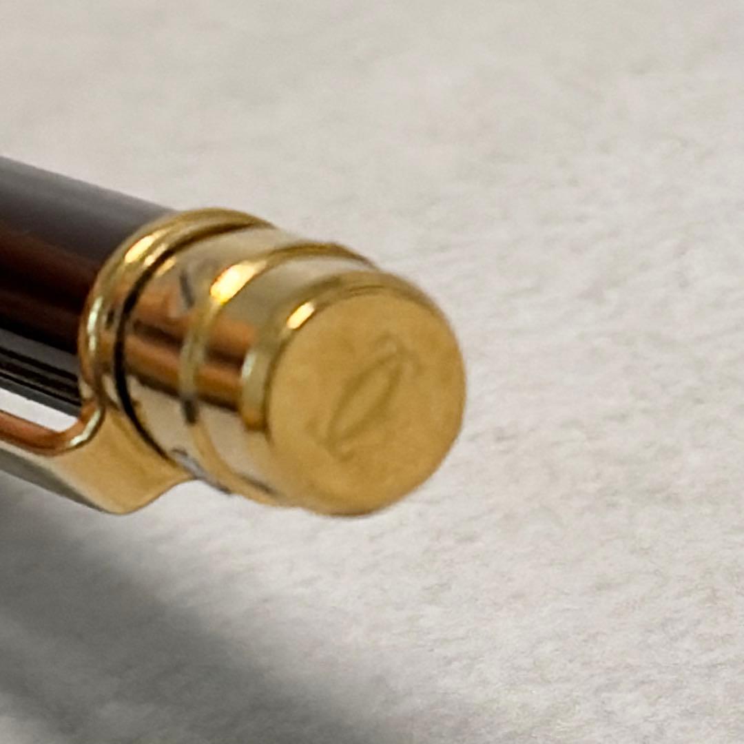 カルティエ サントスドゥカルティエローラーボールペン ボルドー　箱付き