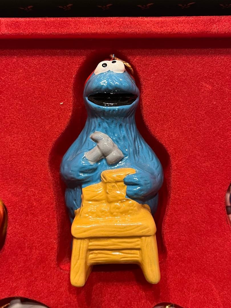 セサミストリート クリスマスオーナメント 陶器