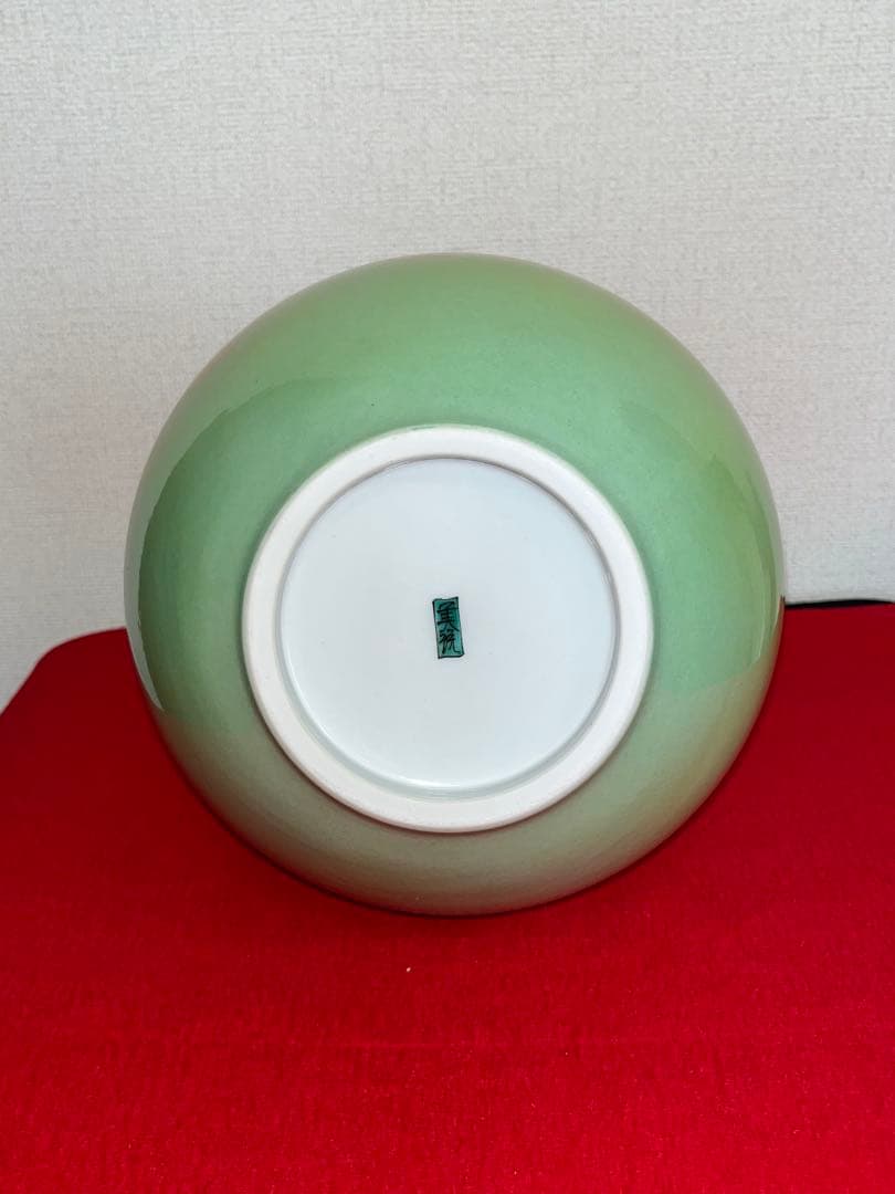 人間国宝 吉田美統 秀逸作 釉裏金彩 花瓶 『椿寿』 Y41 本物保証 完品