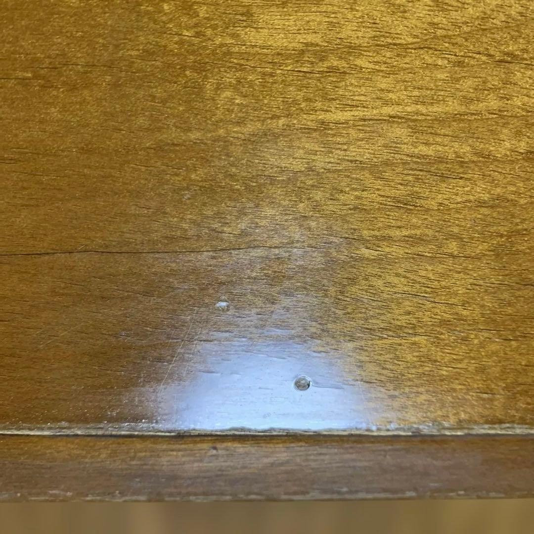 【昭和レトロ】木製 書斎机 両袖引き出し付き アンティーク デスク