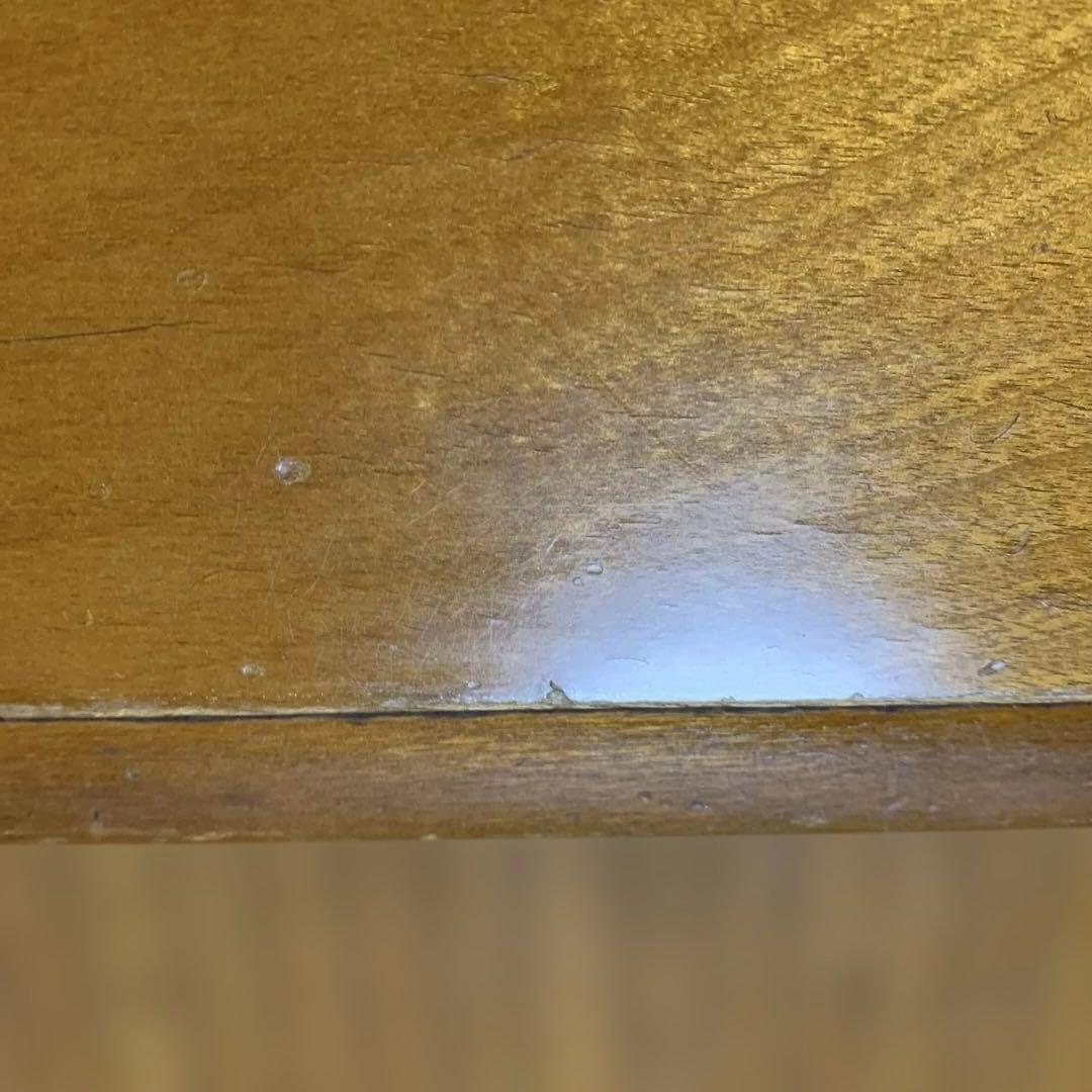 【昭和レトロ】木製 書斎机 両袖引き出し付き アンティーク デスク