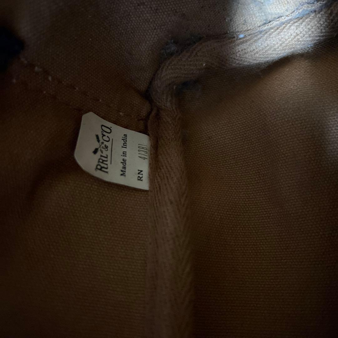 DOUBLE RL RRLデニムレザー ビジネスバッグ ビンテージ