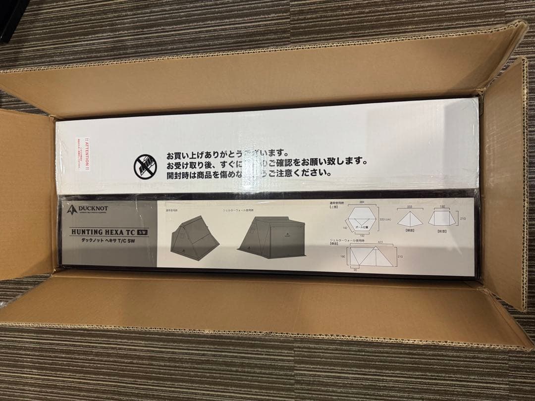 新品 DUCKNOT ハンティングヘキサ T/C SW 2022 オリーブドラブ