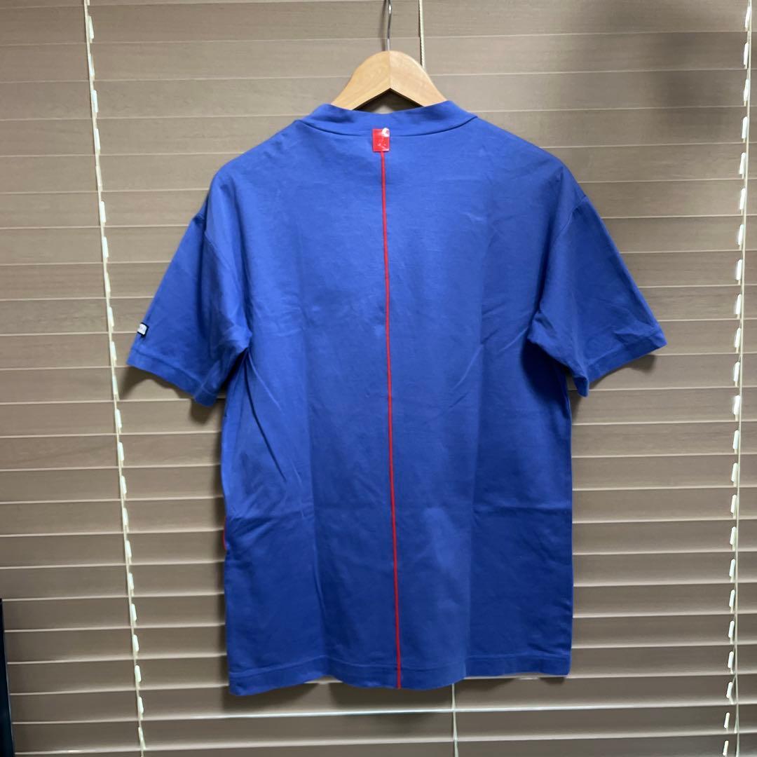 MARK &LONA モックネックシャツ　ブルー