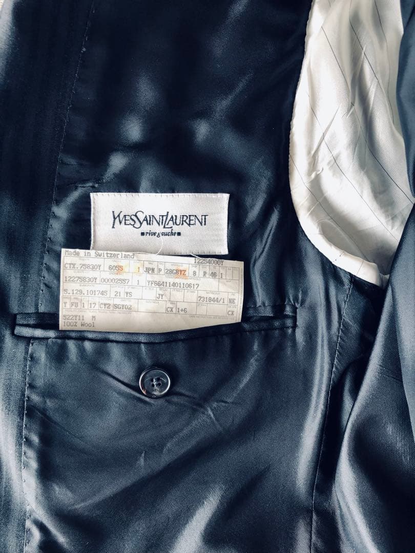 Yves Saint Laurent ストライプ ビジネスジャケット