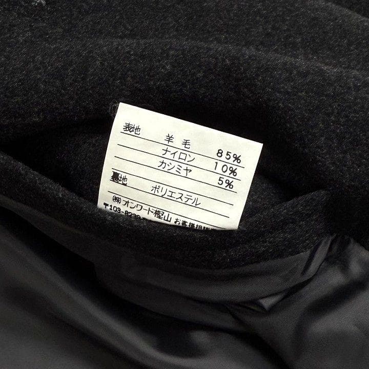 J.PRESS ウールカシミヤ フード付ステンカラーコート フード脱着可 M