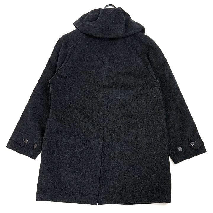 J.PRESS ウールカシミヤ フード付ステンカラーコート フード脱着可 M