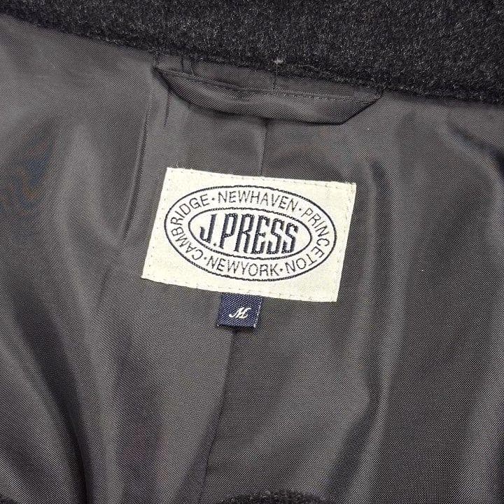 J.PRESS ウールカシミヤ フード付ステンカラーコート フード脱着可 M