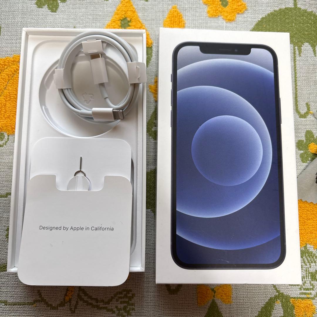 iphone12 黒 64GB バッテリー85%