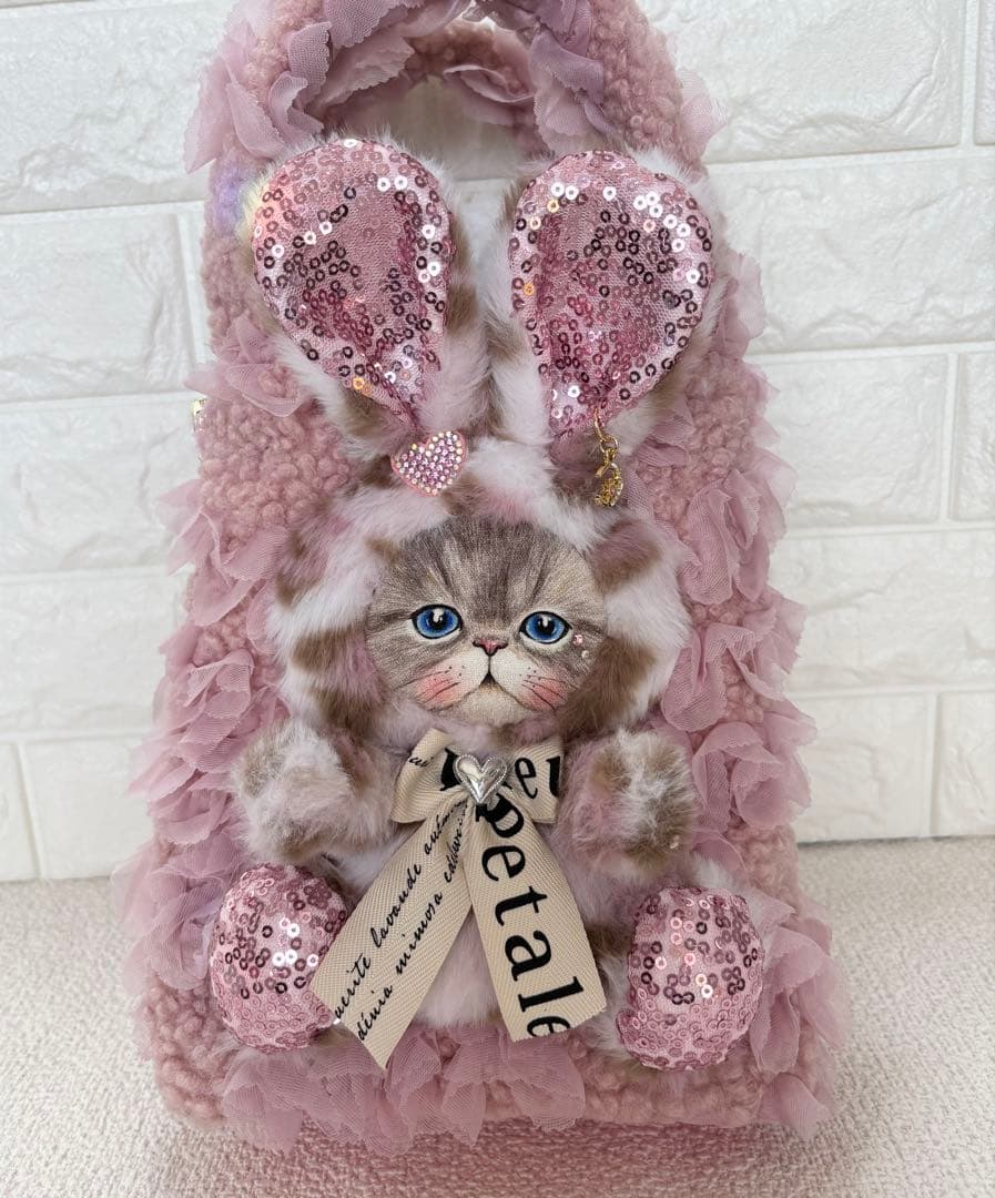 こ*り様 コヤンイサムチョン　サイドファスナーバッグ　ピンクボア　ルミちゃん　ヒ