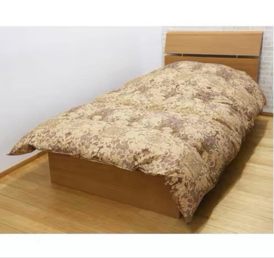 昭和西川　カナダ産ダウン90％羽毛布団　シングル　ゴールド　JCA25901新品