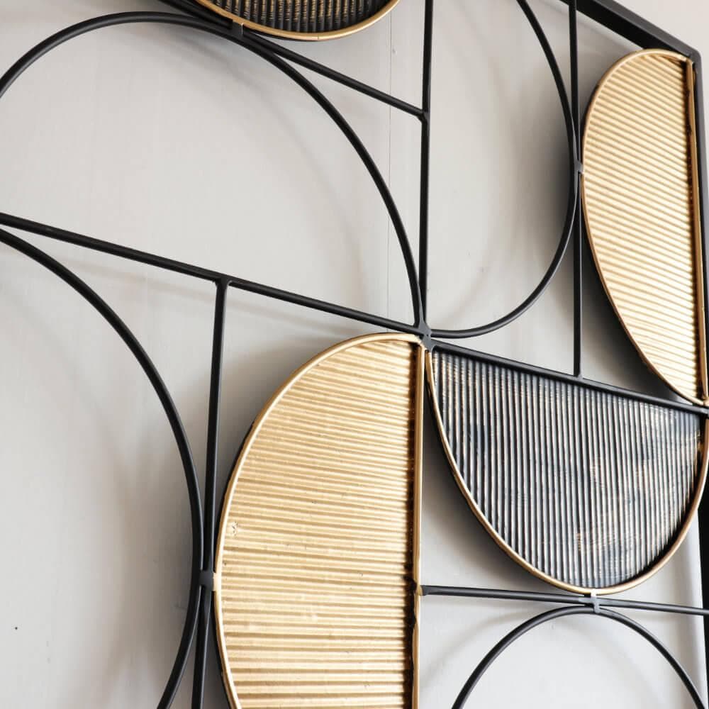 壁飾り レトロ モダン 半円柄