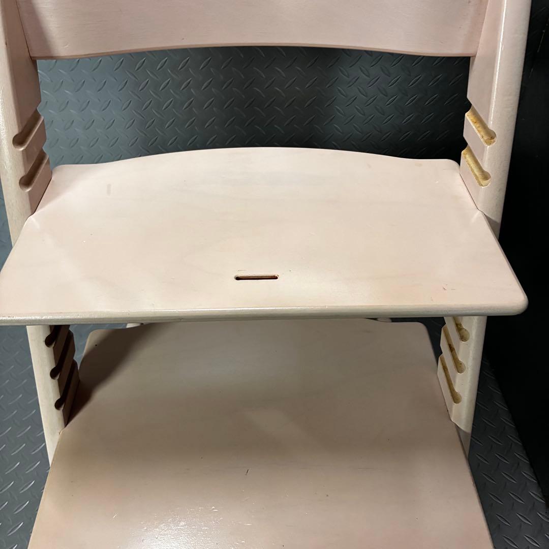 【美品】STOKKE トリップトラップ シリアル5 セレーヌピンク ハイチェア