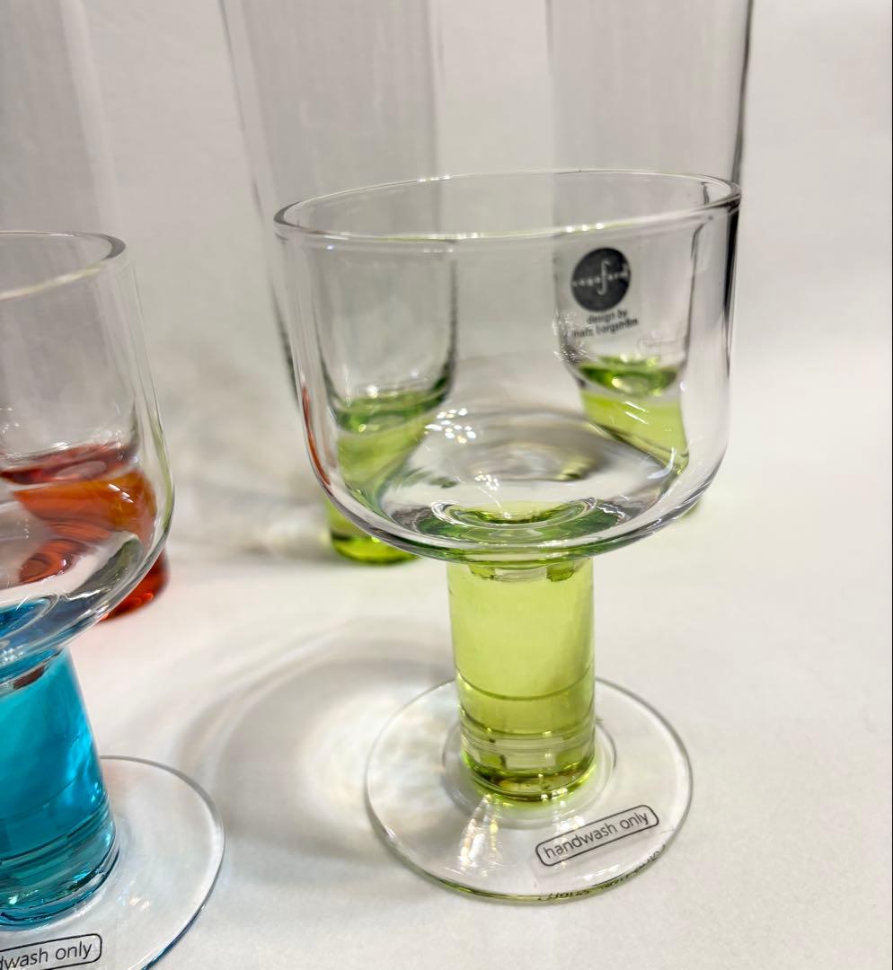 北欧 スウェーデン SAGAFORM マッツ・ベルグストロム グラス 6脚