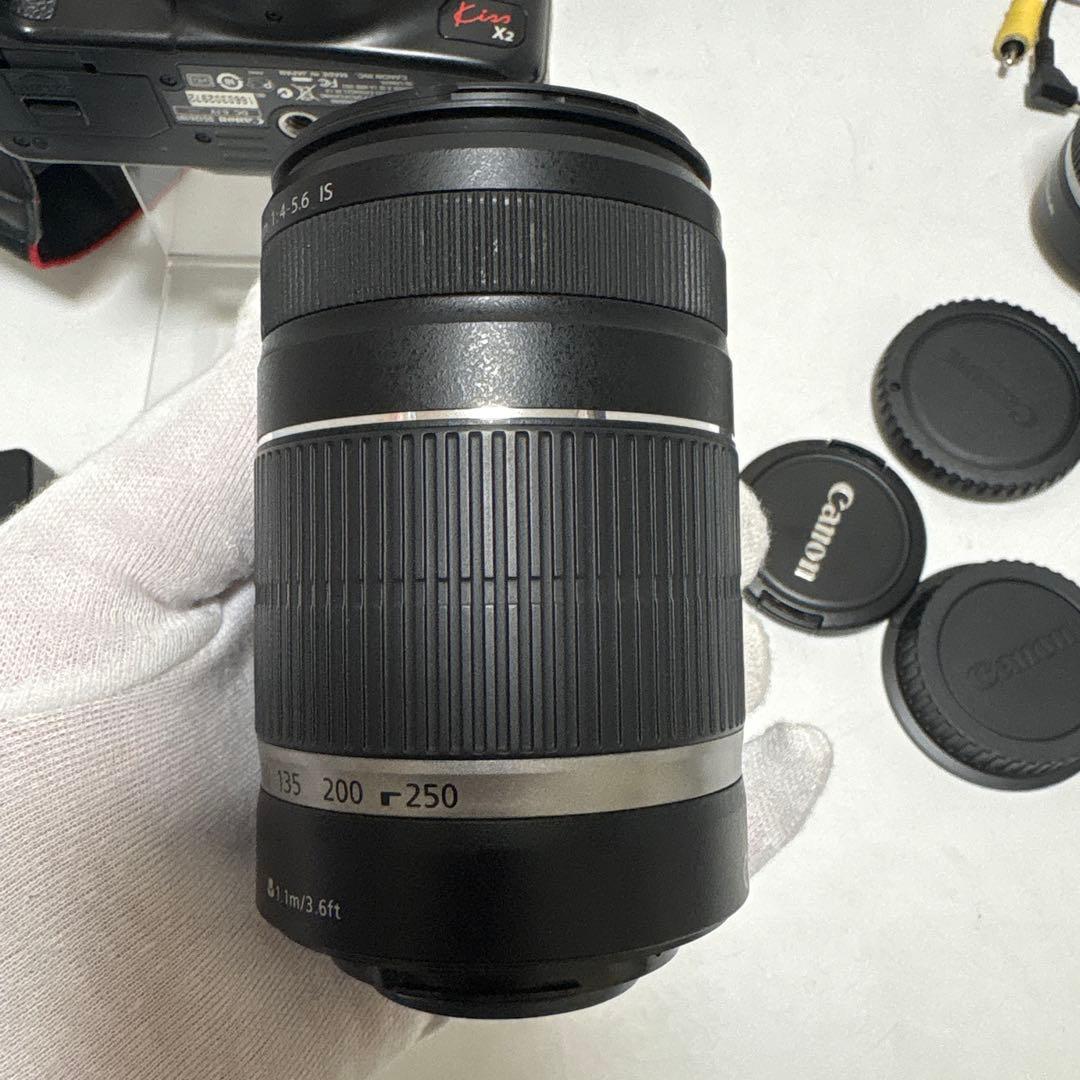 Canon EOS Kiss X2 デジタル一眼レフ レンズ2点 充電器