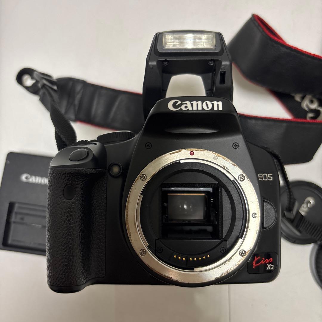 Canon EOS Kiss X2 デジタル一眼レフ レンズ2点 充電器