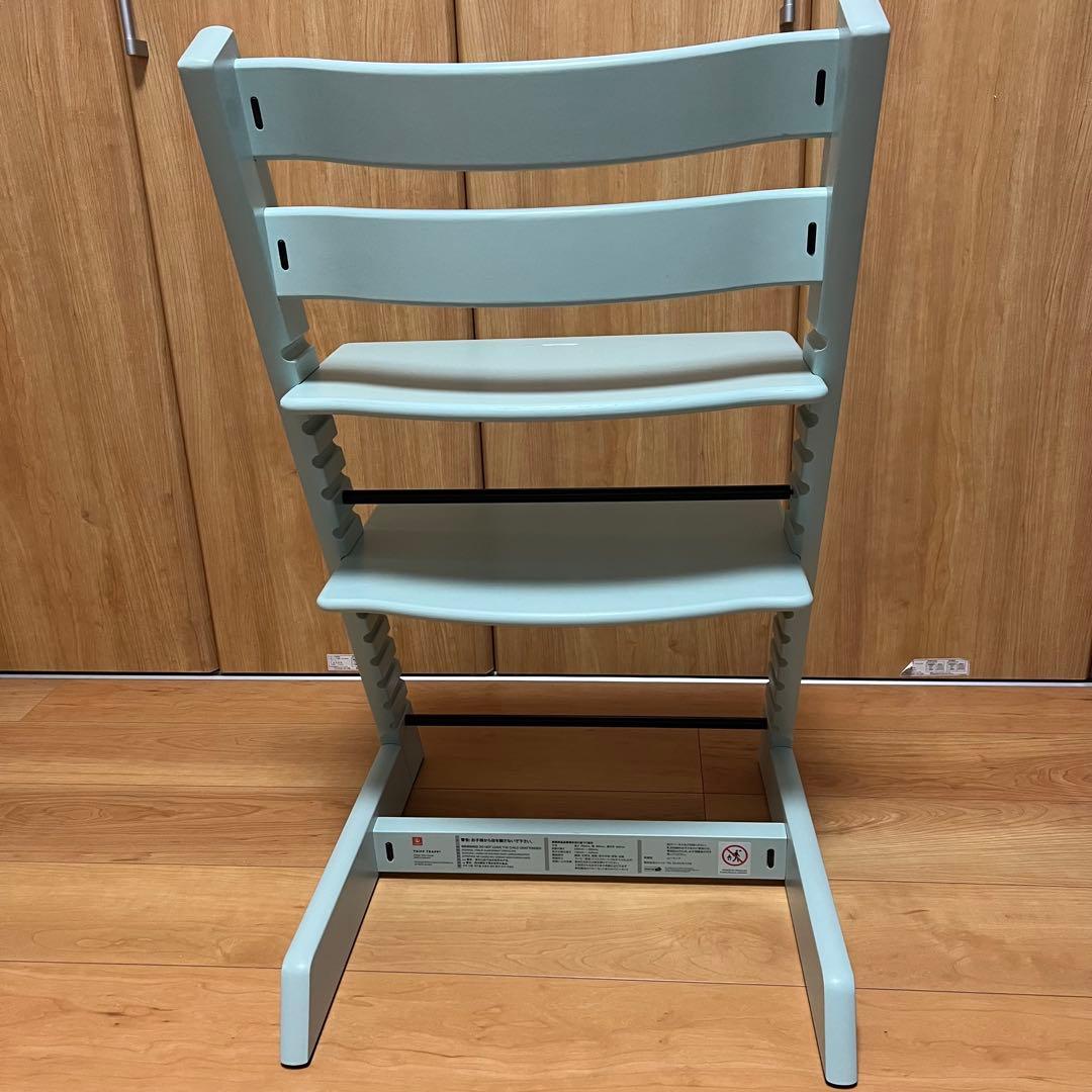 ストッケ　トリップトラップ　シリアル7 s/n7 水色　ベビーチェア