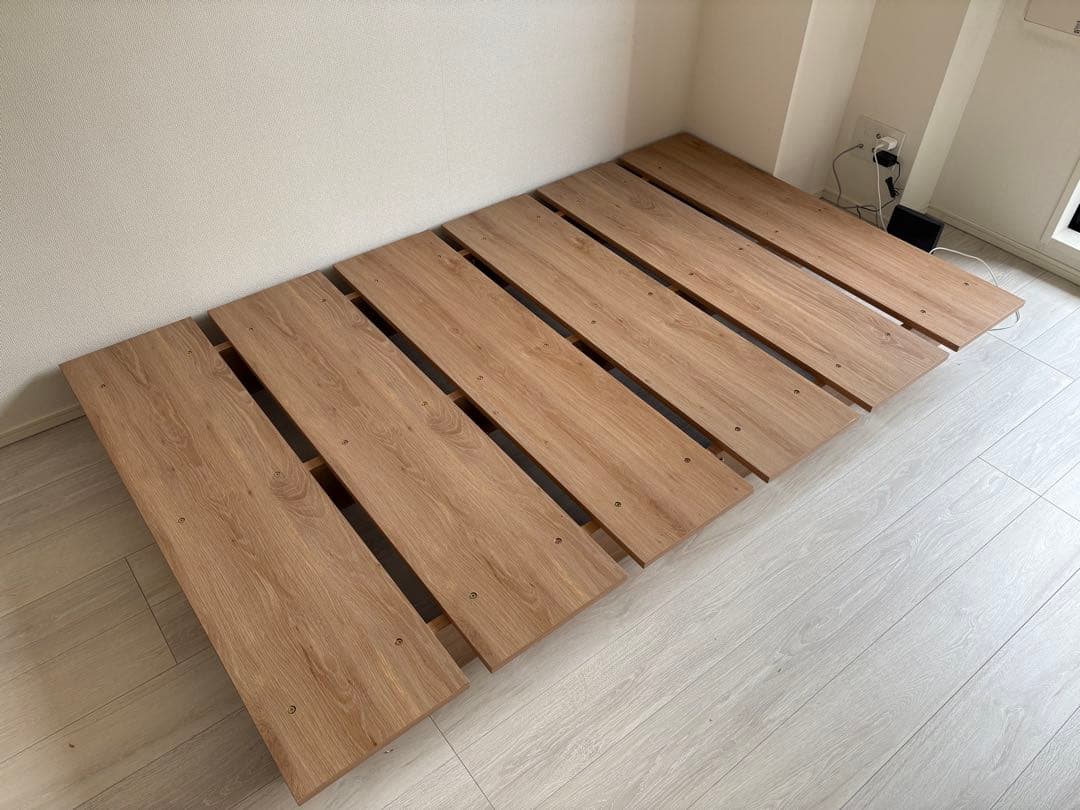 ※送料込　すのこベッドシングル兼セミダブル【都内引取可能】【マットレス付属可能】